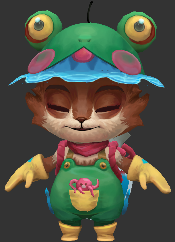 Teemo progress 7, face fur